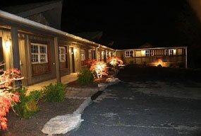 Night Time With Lights at the Shady Lawn Lodge